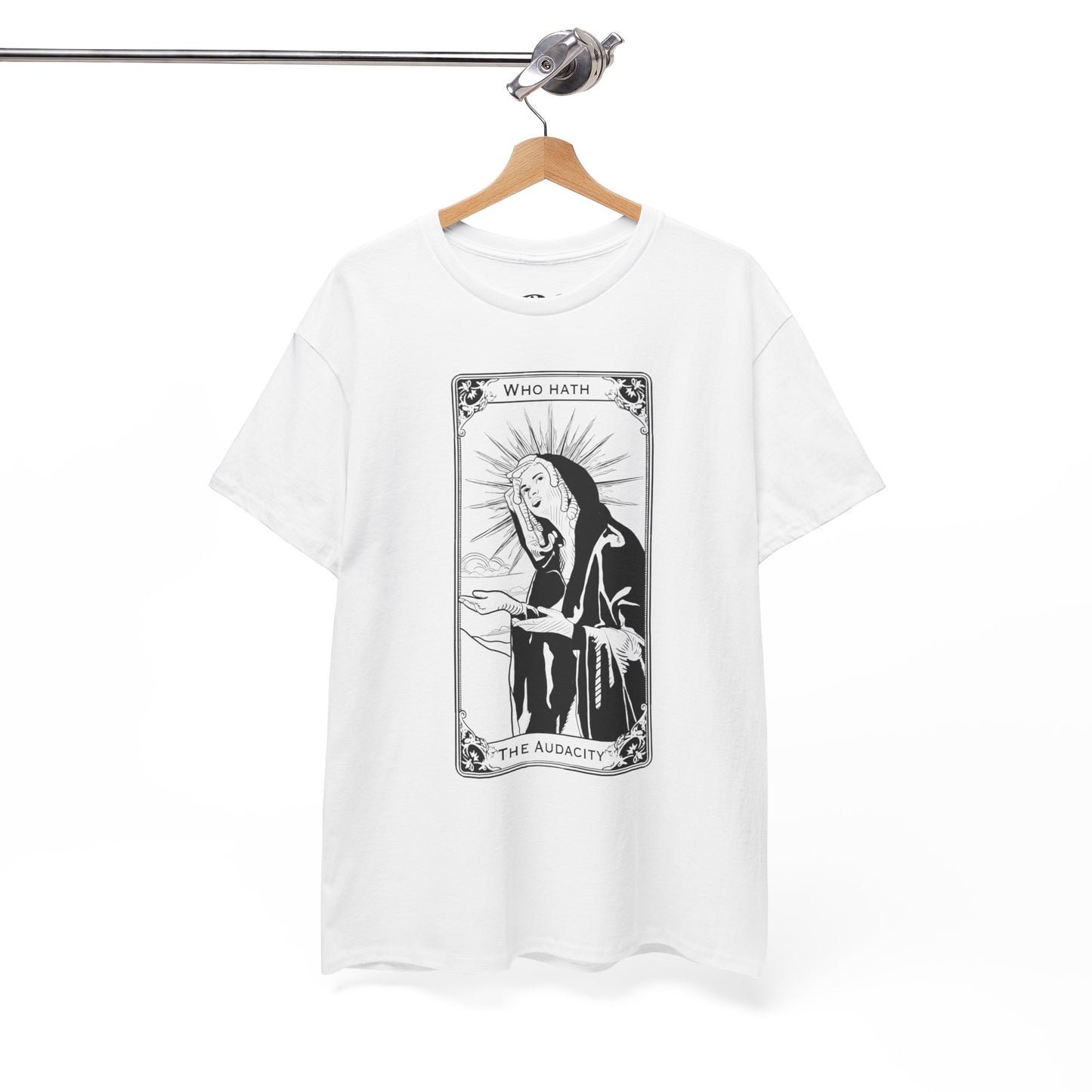The Audacity Tarot Card 100% Cotton Tee x BLK