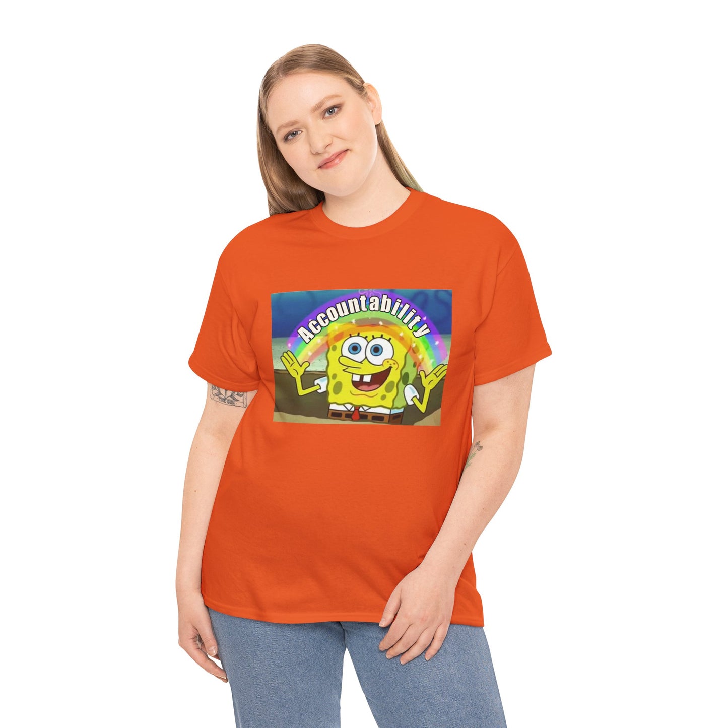 Sponge Bob Accountability Tee Heavy Cotton